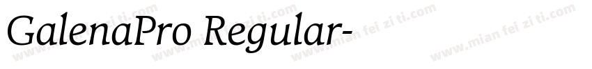 GalenaPro Regular字体转换